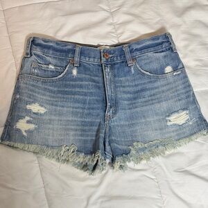 Abercrombie & Fitch Distressed Denim Women Highrise Shorts